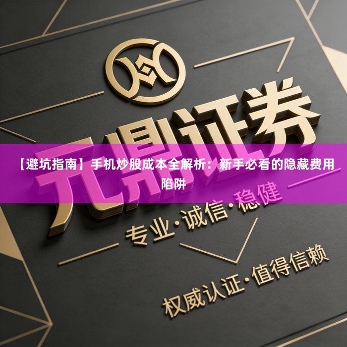 【避坑指南】手机炒股成本全解析：新手必看的隐藏费用陷阱