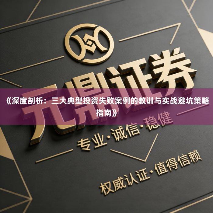 《深度剖析：三大典型投资失败案例的教训与实战避坑策略指南》